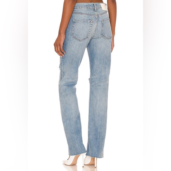 GRLFRND Courtney Low Rise Loose Boot Jeans in Rosarito - Picture 4 of 15